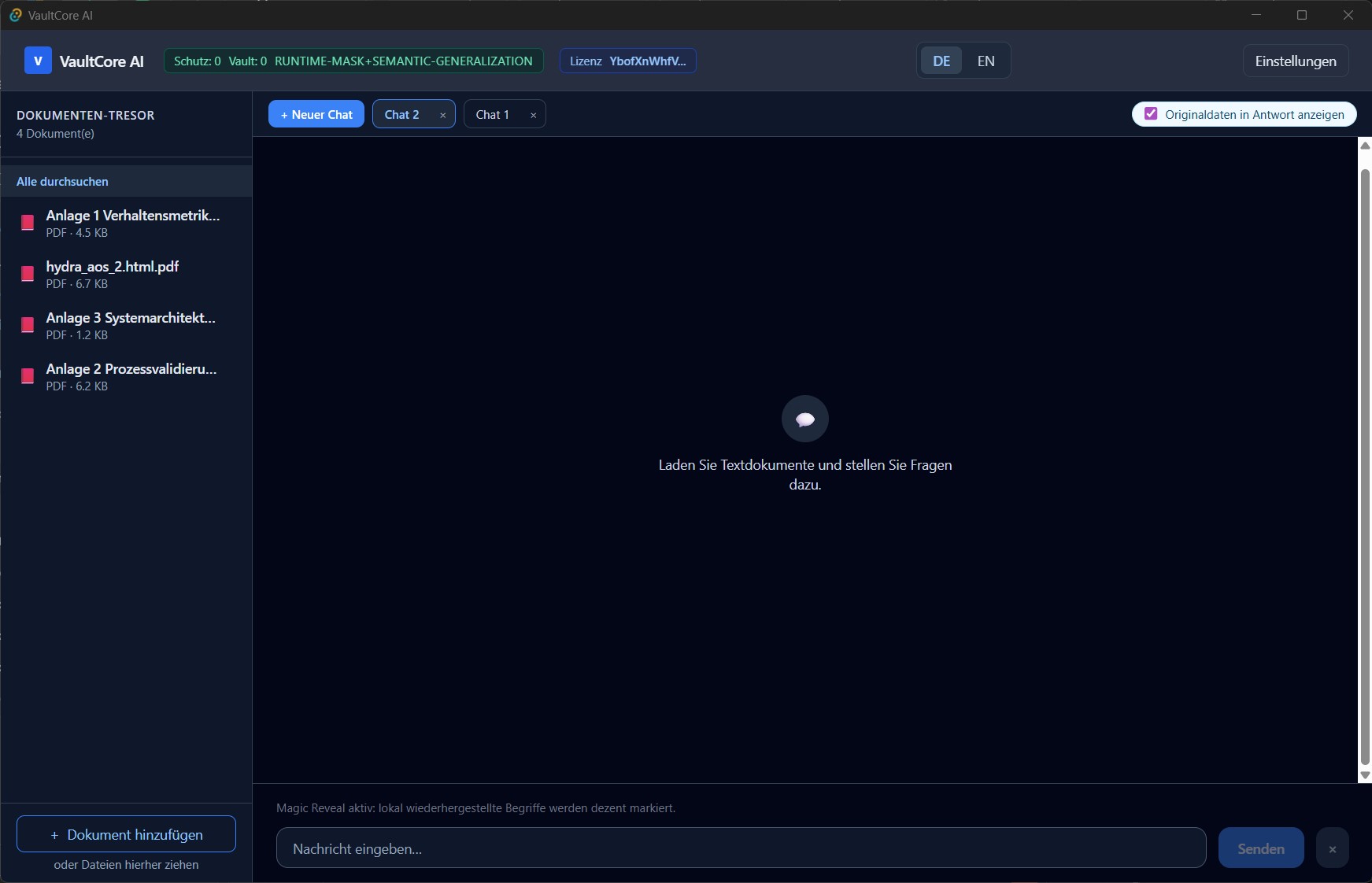 EuroVault Dashboard 1